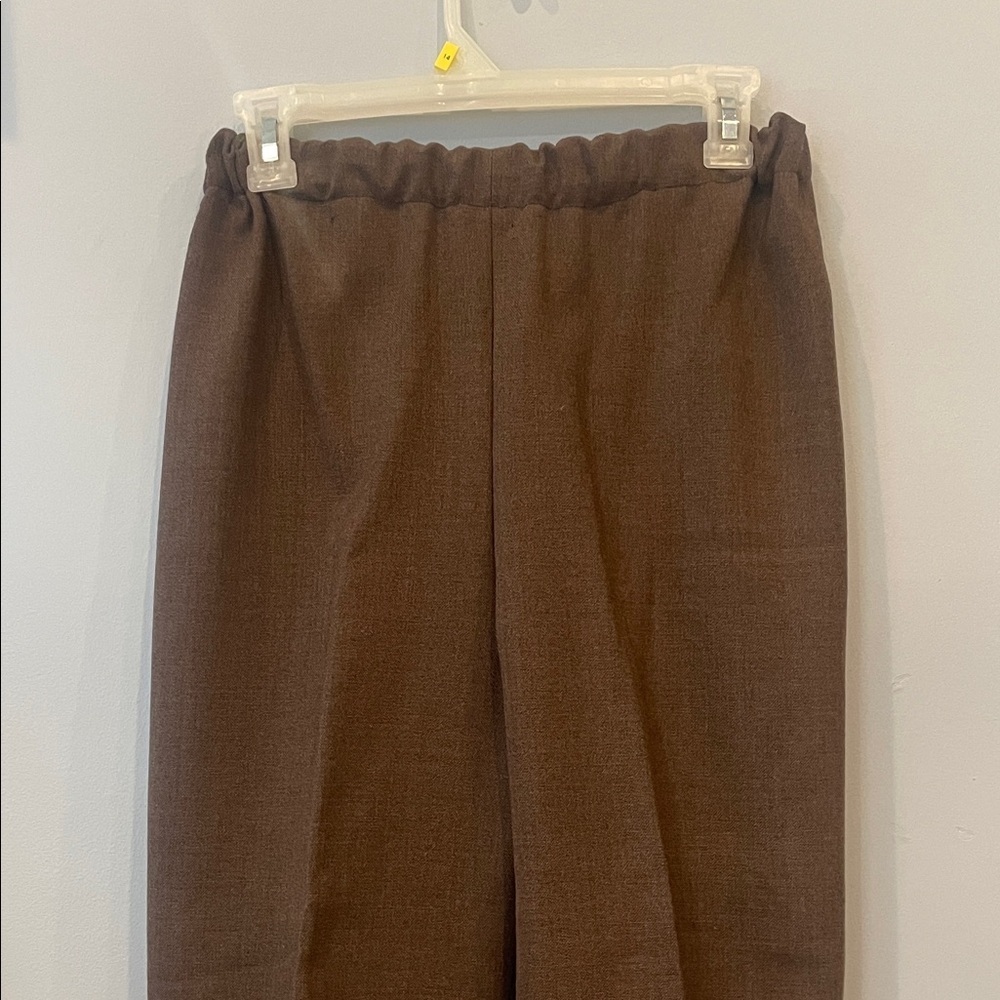 Women’s Brown Pants handmade elastic waist lined like new